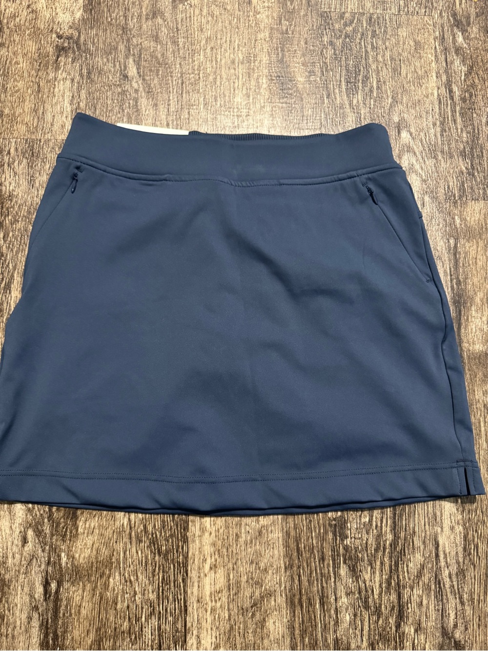 Athletic Navy Skort with Zip Pockets